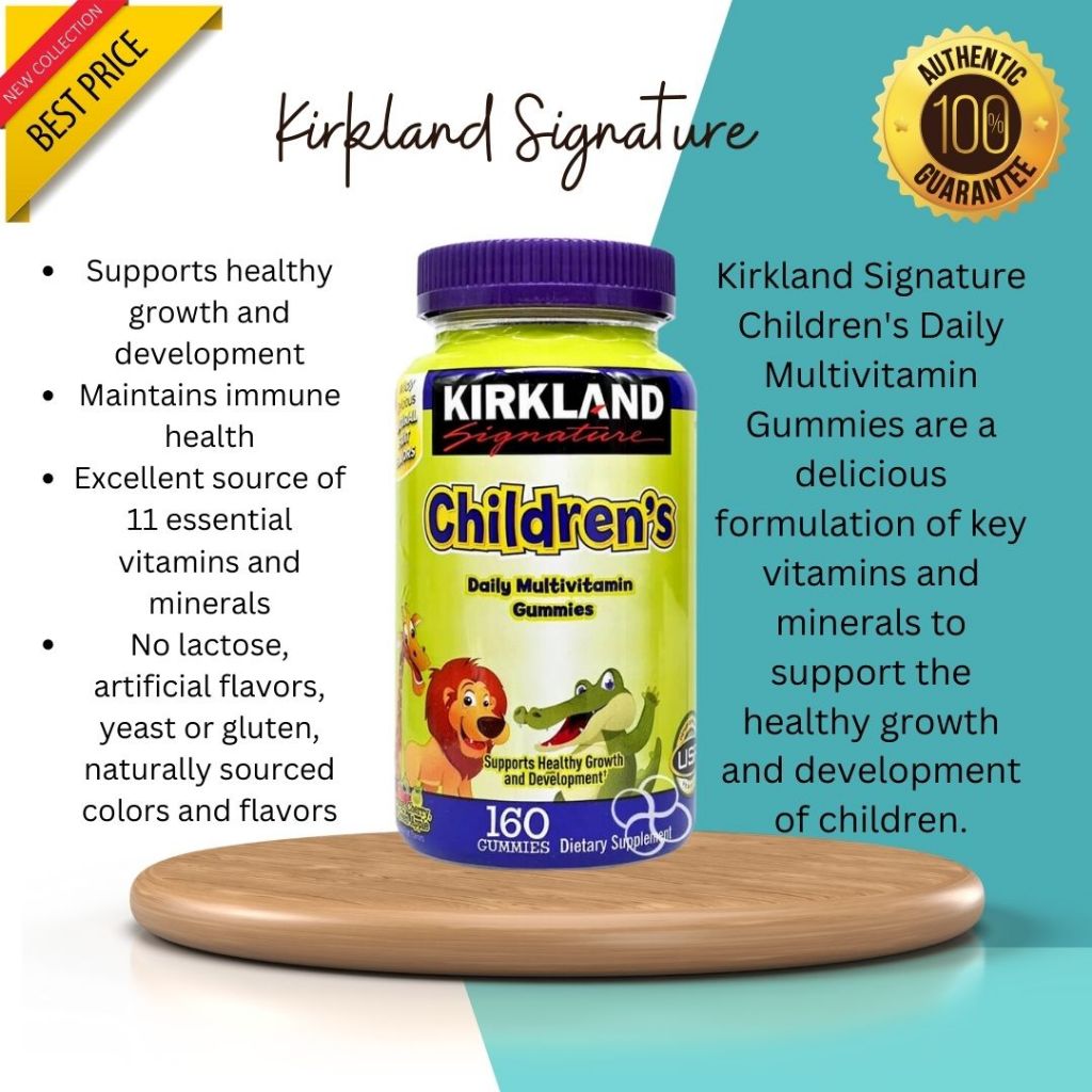 Kirkland Children's Complete Multivitamin Gummies 160 Gummies Shopee