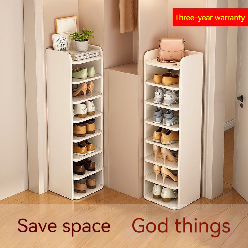 Shoe Rack Shoe Cabinet 6/7/8 Layers Shoe Rack Organizer Storage Rack Wooden Shoe Rack for Living