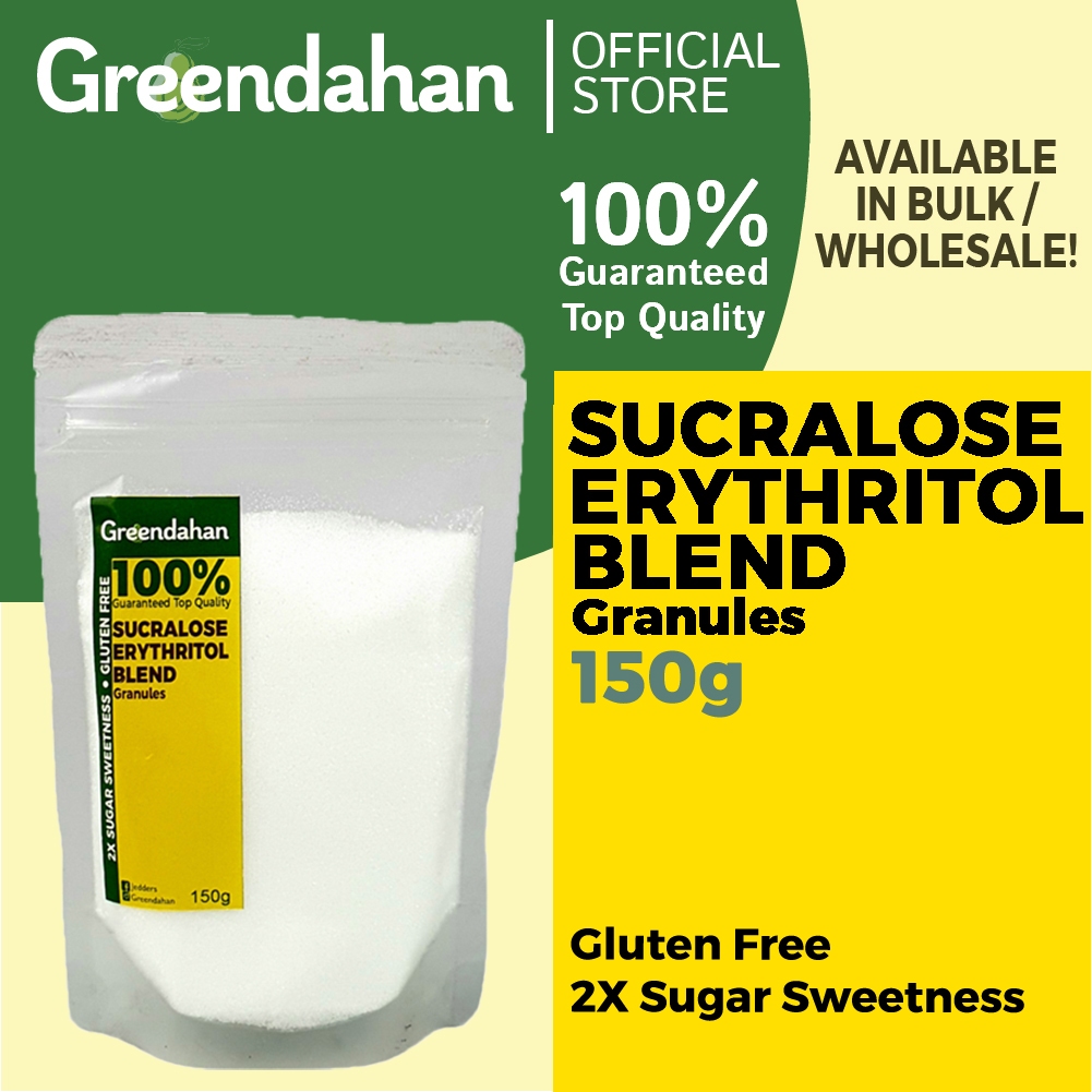 Greendahan Sucralose Erythritol Blend Granules 2x Sweetness 150g 250g Zero Calorie