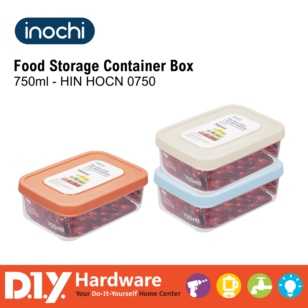 INOCHI Hokkaido rectangular food storage container box 750ml | Shopee ...