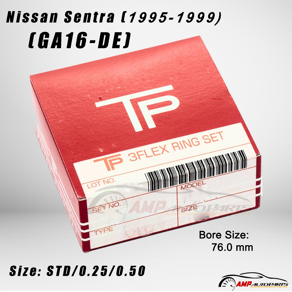 TP Piston Ring Fit for Nissan Sentra GA16DE Engine 1995-1999 | Shopee ...