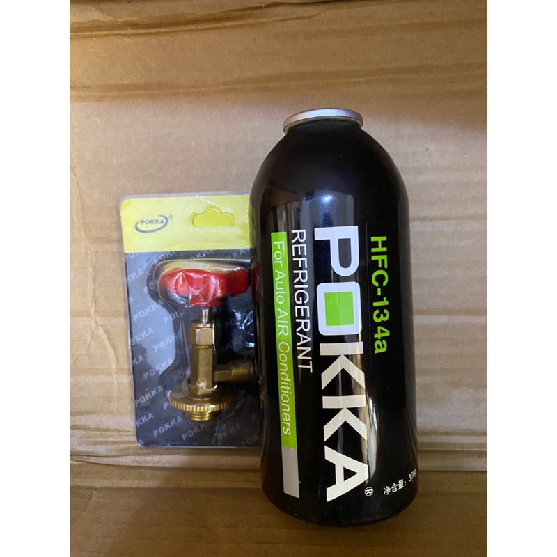 R134A Refrigerant Freon (Pokka Brand) in can for Car Aircon or