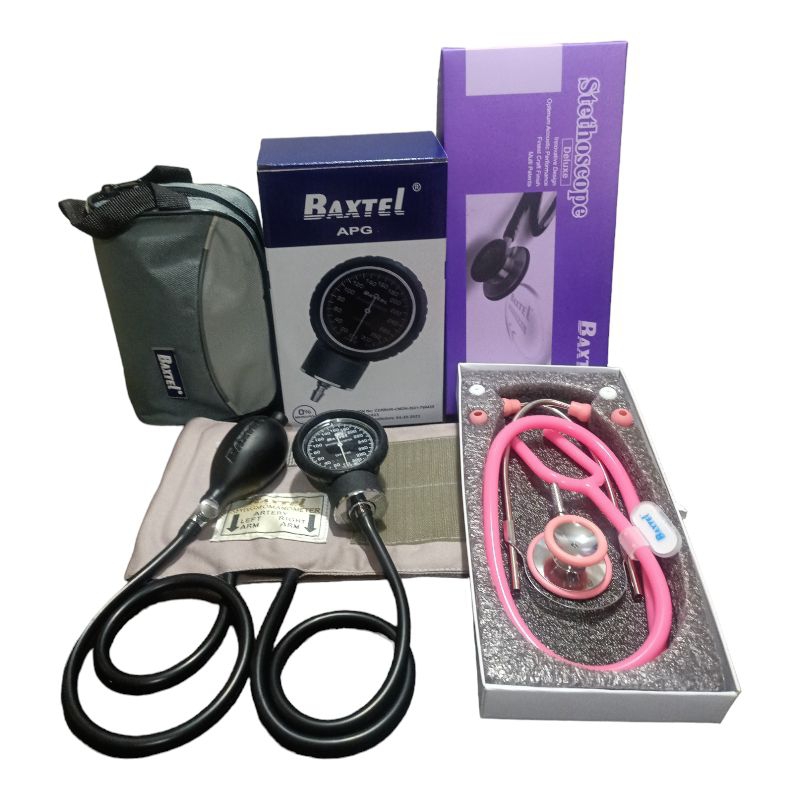 Black APG Baxtel Aneriod Sphygmomanometer Blood Pressure Monitor With