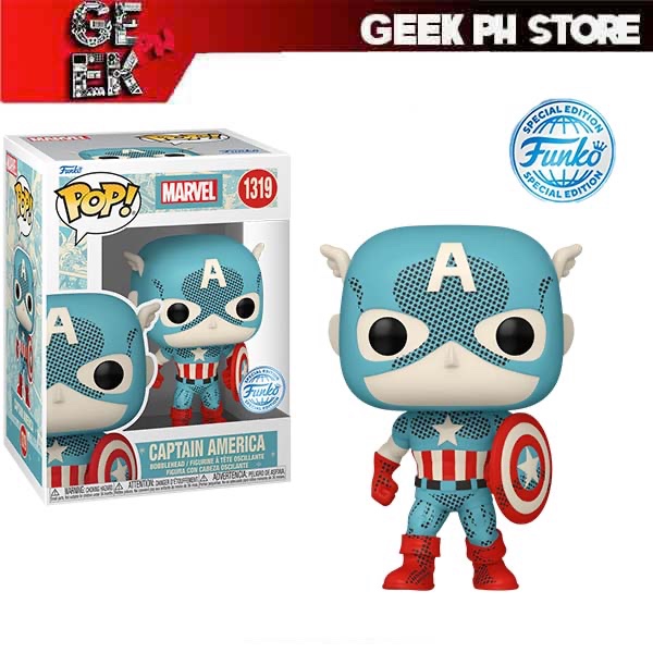 Funko POP Marvel: D100 - Retro Reimagined Captain America Special ...