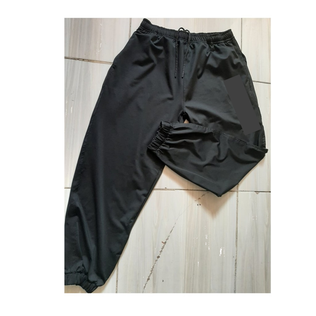 JOGGING PANTS BLACK with garter at the bottom | Shopee Philippines