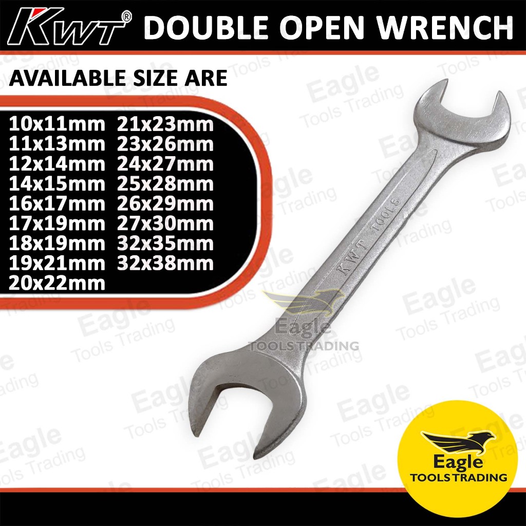 KWT Open Wrench | Stainless steel wrench | Dual wrench size | Spanner ...