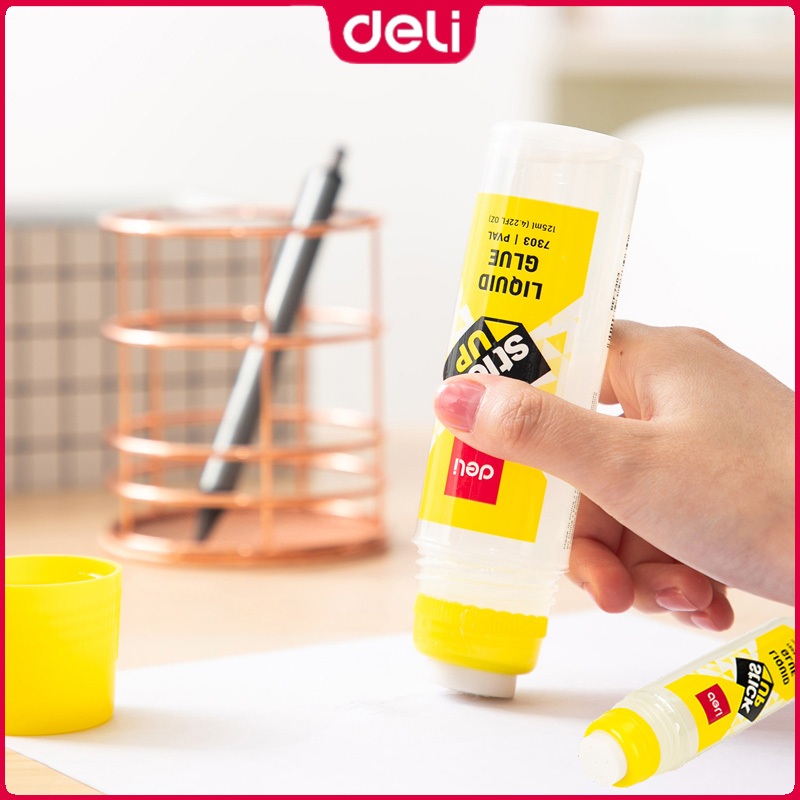 Deli Liquid Glue 50ml/125ml 7302/E7303 | Shopee Philippines