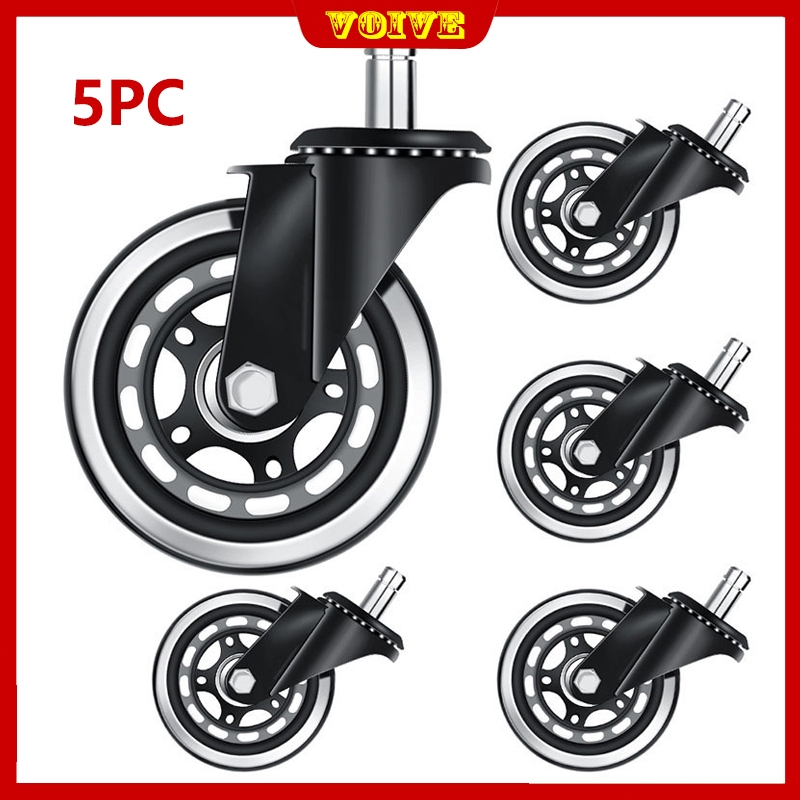 5 PCS Chair Wheels Heavy Duty Computer Swivel Chair Wheel Caster