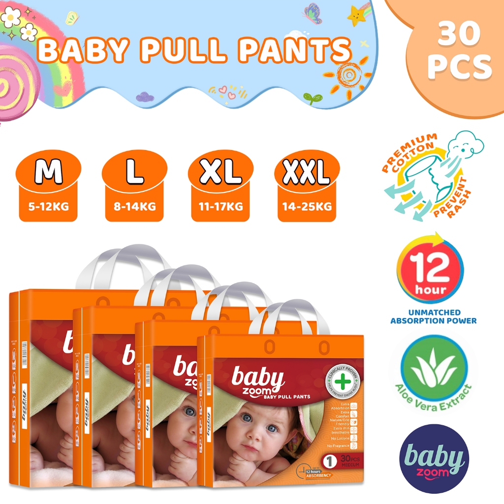 BabyZoom Baby Diaper Pull Up Pants Disposable Diapers Korean diaper