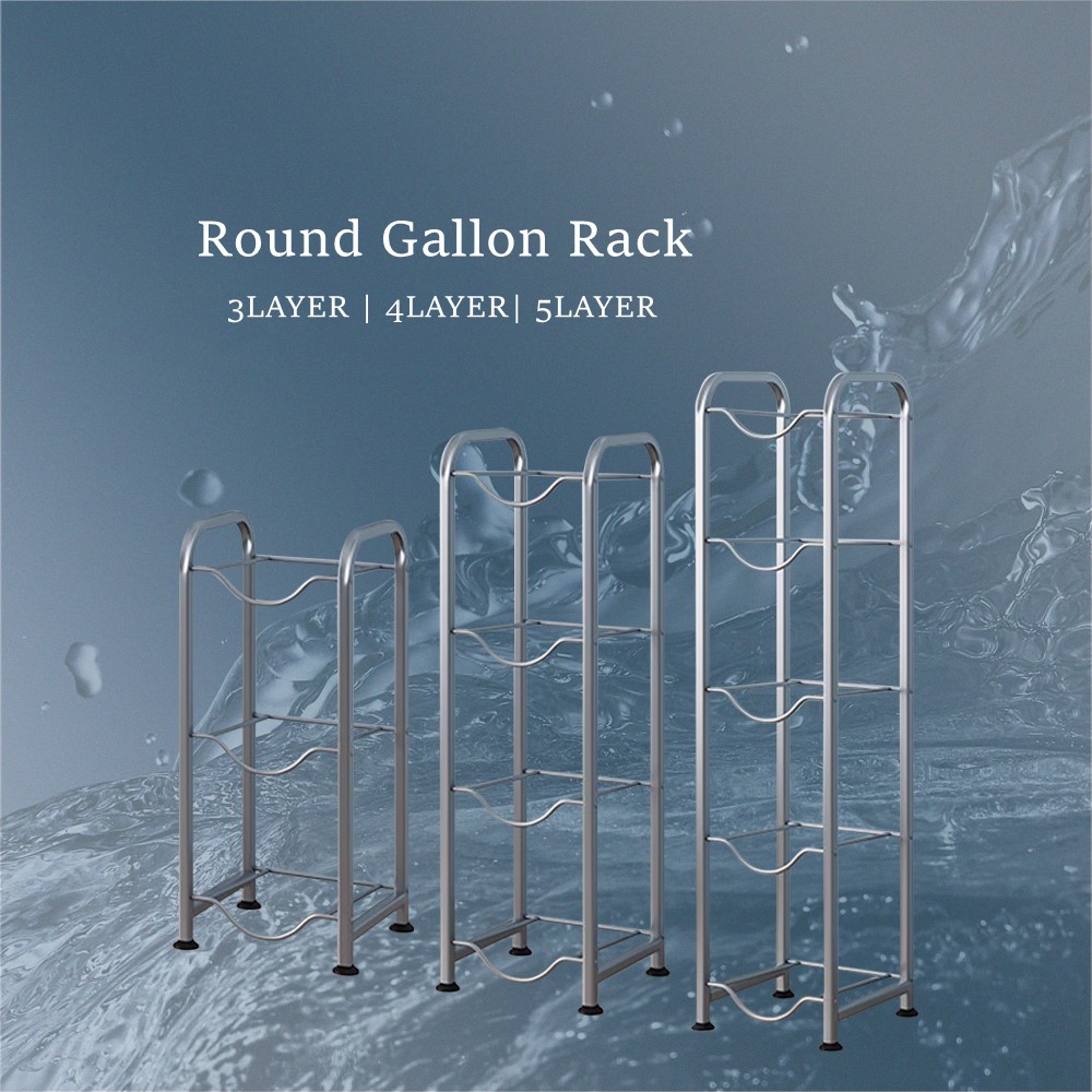Water Dispenser Stand Water Gallon Rack 3/4/5 Layer Stand Carbon Steel ...