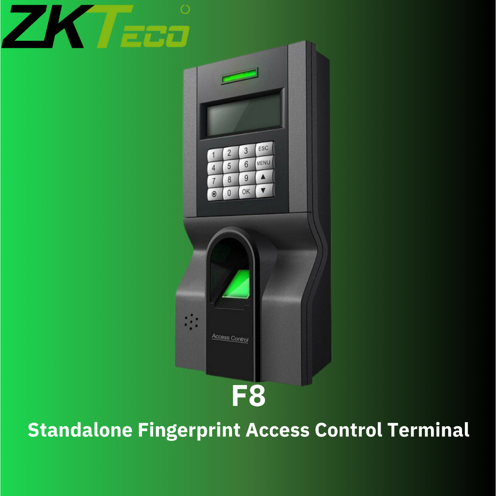 Zkteco Standalone Fingerprint Access Control Terminal (F8) Shopee