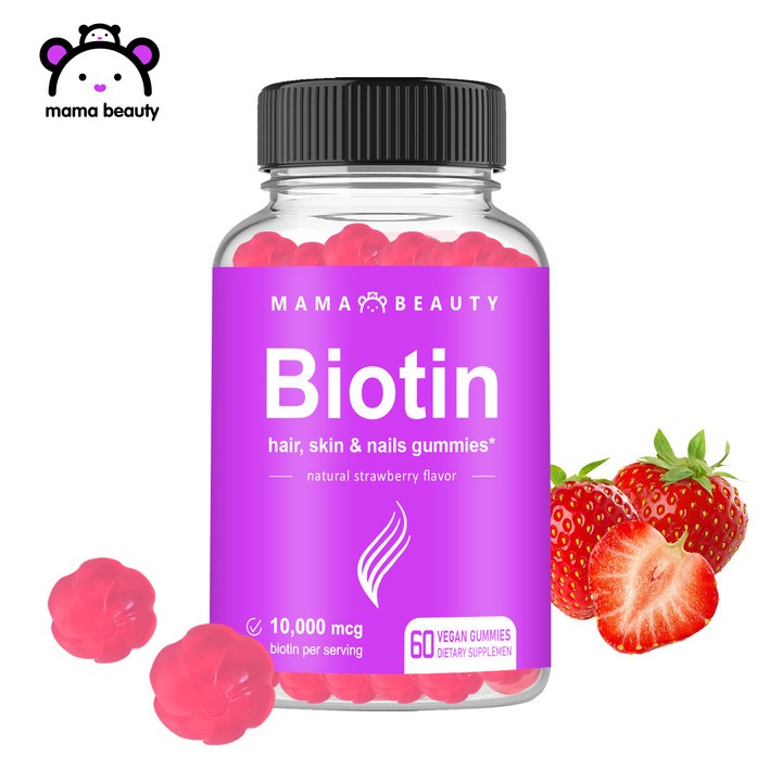 Mama Beauty Japan Brand Biotin Gummies Hair Growth Skin Nails Vitamins ...