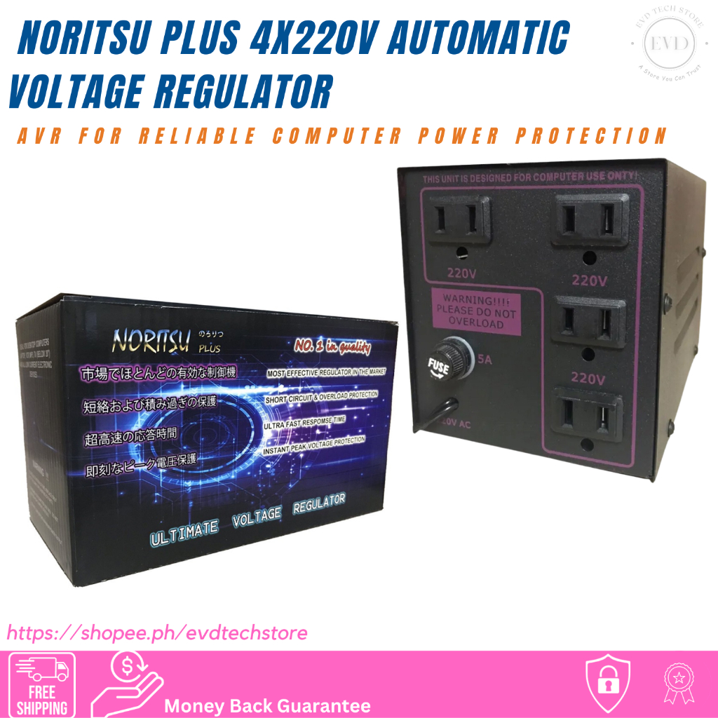 EVD Noritsu Plus 4x220v Automatic Voltage Regulator AVR for Reliable