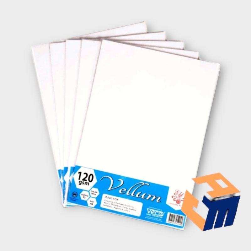 Veco Elit Vellum Board White 120gsm Shopee Philippines