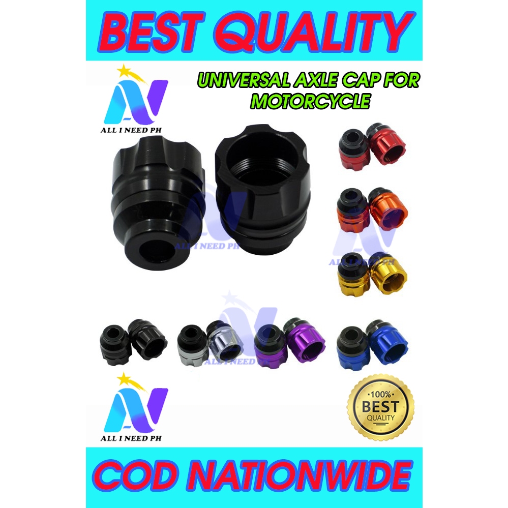 Motorcycle Axle Cap Front Shock Nut Alloy Cap Universal 1 Pair Shopee