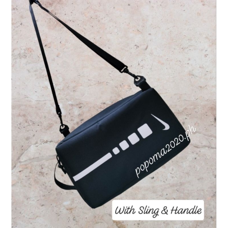 13x8" SNE High Quality Elite Black Sling Basketball Shoe Bag Shoebags