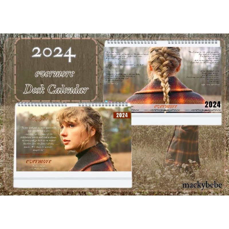 2024 Desk Calendar Evermore Taylor Swift Shopee Philippines