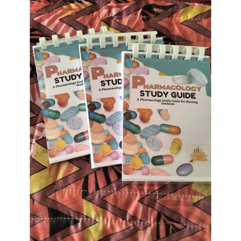 Pharmacology Study Guide Pocket Notebook Shopee Philippines