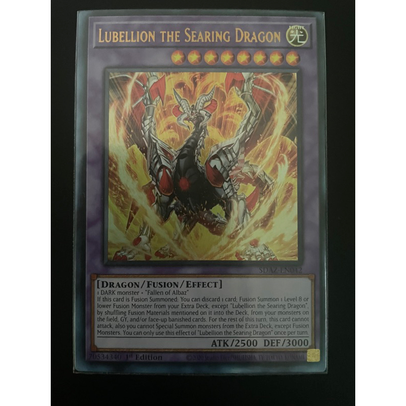 Yugioh Lubellion the Searing Dragon (TCG) Shopee Philippines