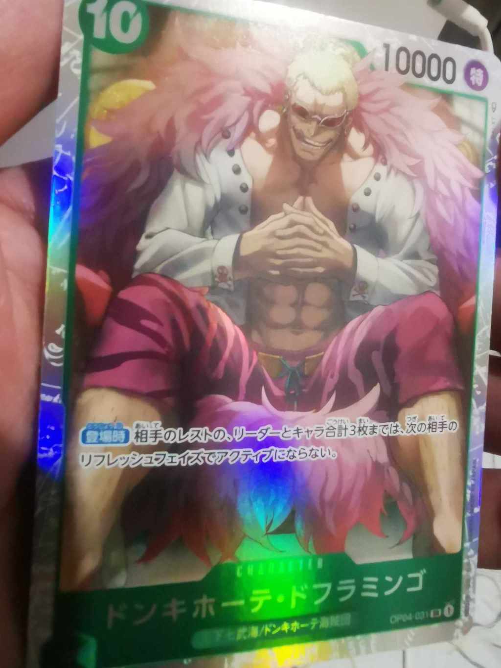 lCOD AUTHENTIC One Piece Card Game Doflamingo Donquixote OP04031 SR Original Card Game Shopee