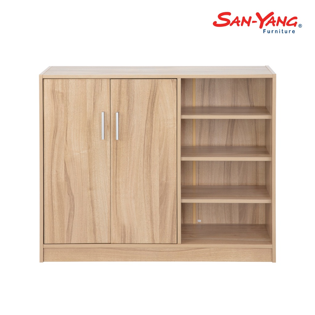San-Yang Furniture Shoe Cabinet 2-Door Oak 213032 | Shopee Philippines