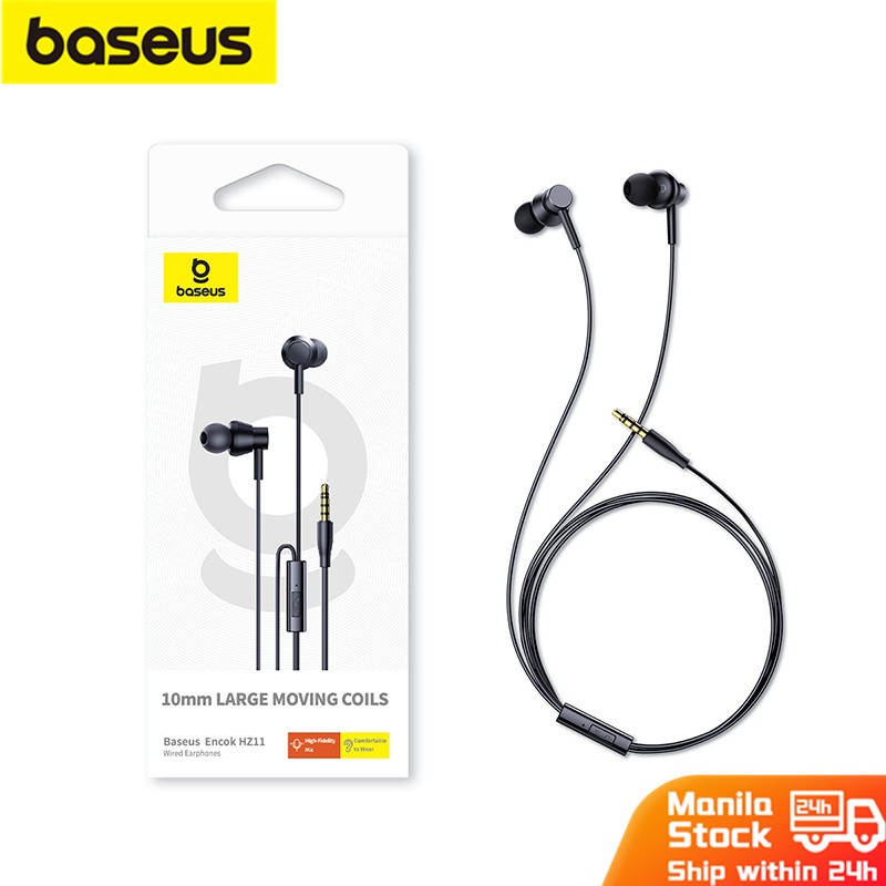 Baseus HZ11 Universal 3.5mm Wired Earphones Stereo Headset Inear
