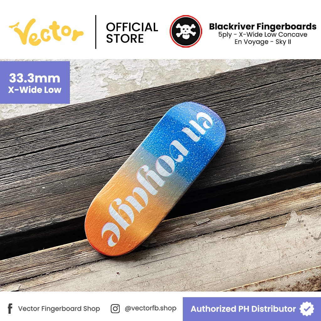 Blackriver Fingerboards 5ply Deck "En Voyage Sky II" Professional