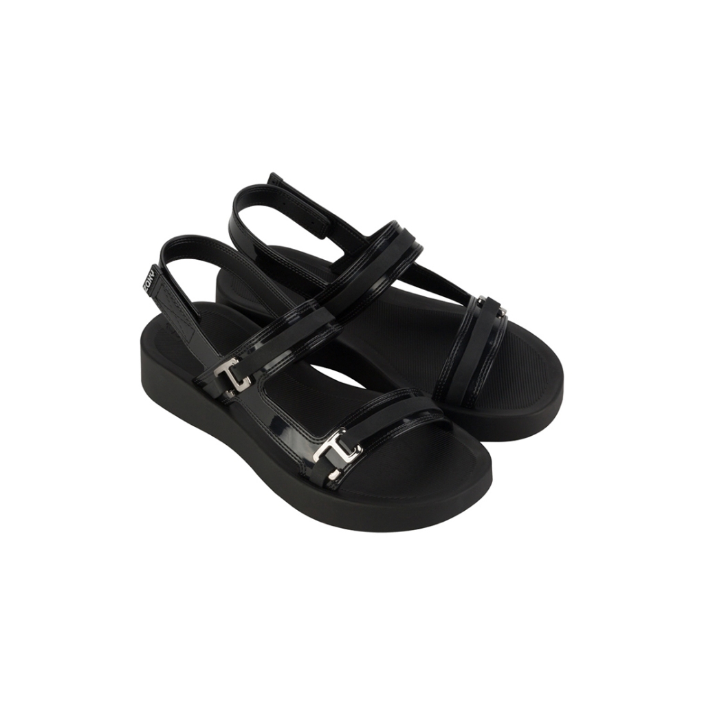 Ladies black 2024 comfort sandals