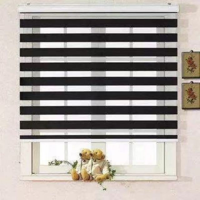 Width*180cm Height Curtain Blinds Duo Roller Blinds Office Shopee Philippines