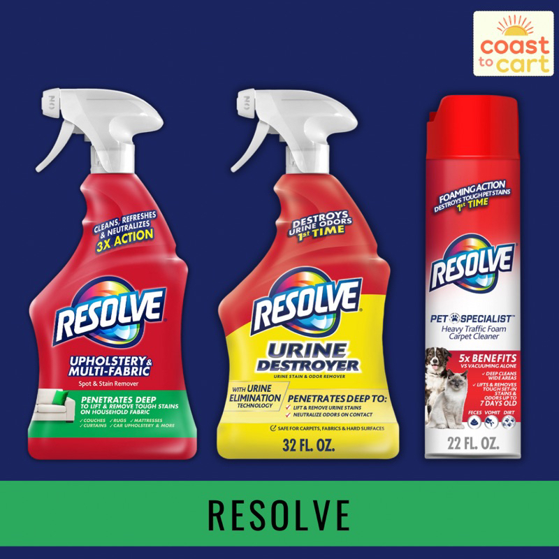 Resolve Upholstery & Multi-Fabric Spot & Stain Remover / Urine ...