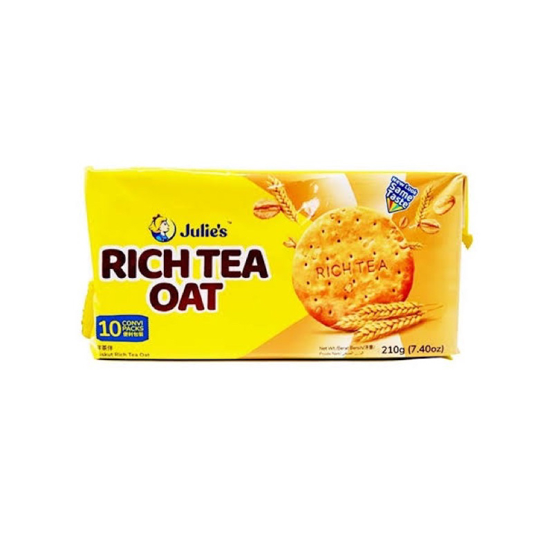 Julie’s Rich Tea Oat Biscuits 10 Packs 210g | Shopee Philippines