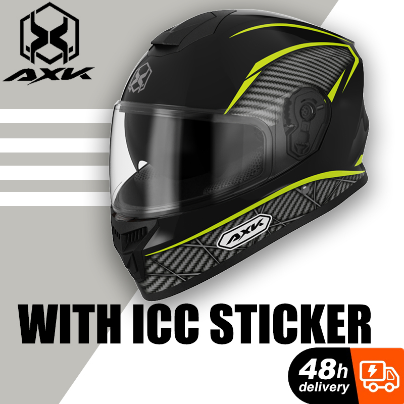 AXK 902 Series Dual Lens Motorcycle Helmet Unisex Full Face Helmet With