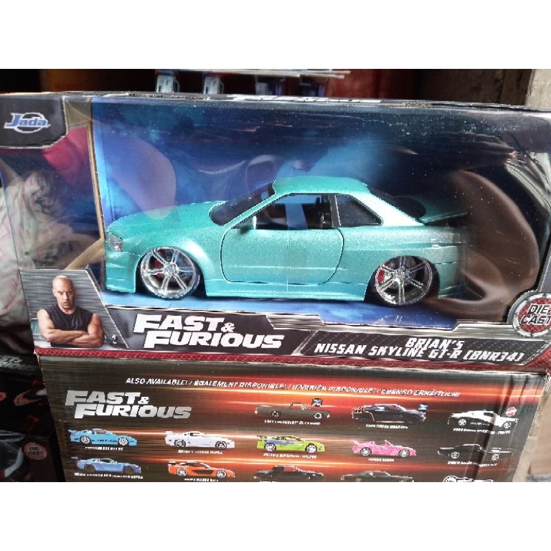 Nissan Skyline GT-R R34 Brian - Velozes e Furiosos - Jada - 1/24