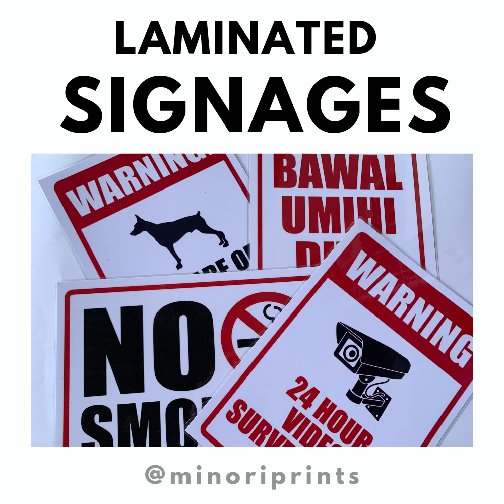 Laminated Signages A3 Size (BIG SIZE) | Shopee Philippines