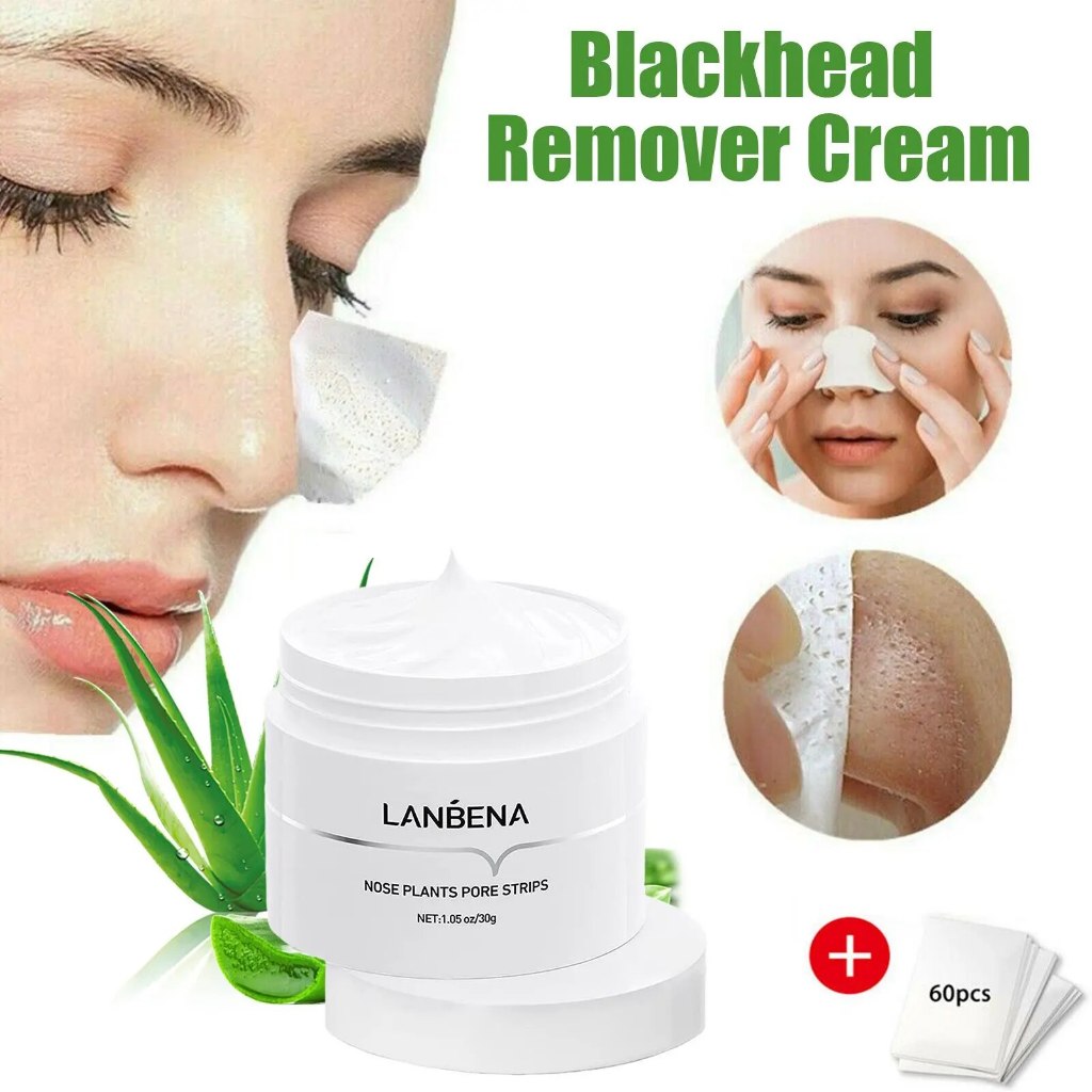 LANBENA Blackhead Whiteheads Remover Nose Strips Facial Peeling Remove