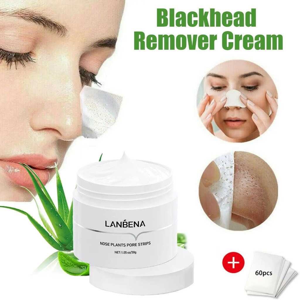 LANBENA Blackhead Whiteheads Remover Nose Strips Facial Peeling Remove ...