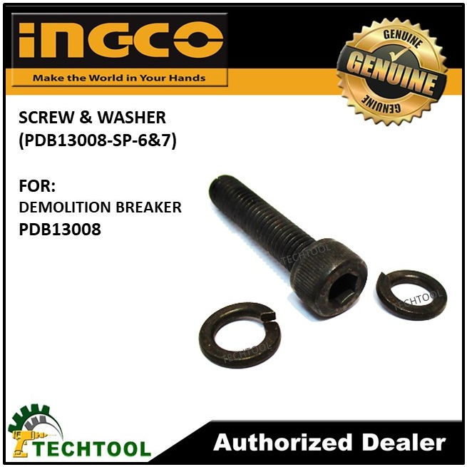 INGCO Screw & Washer for Demolition Breaker (PDB13008-SP-6&7) | Shopee ...