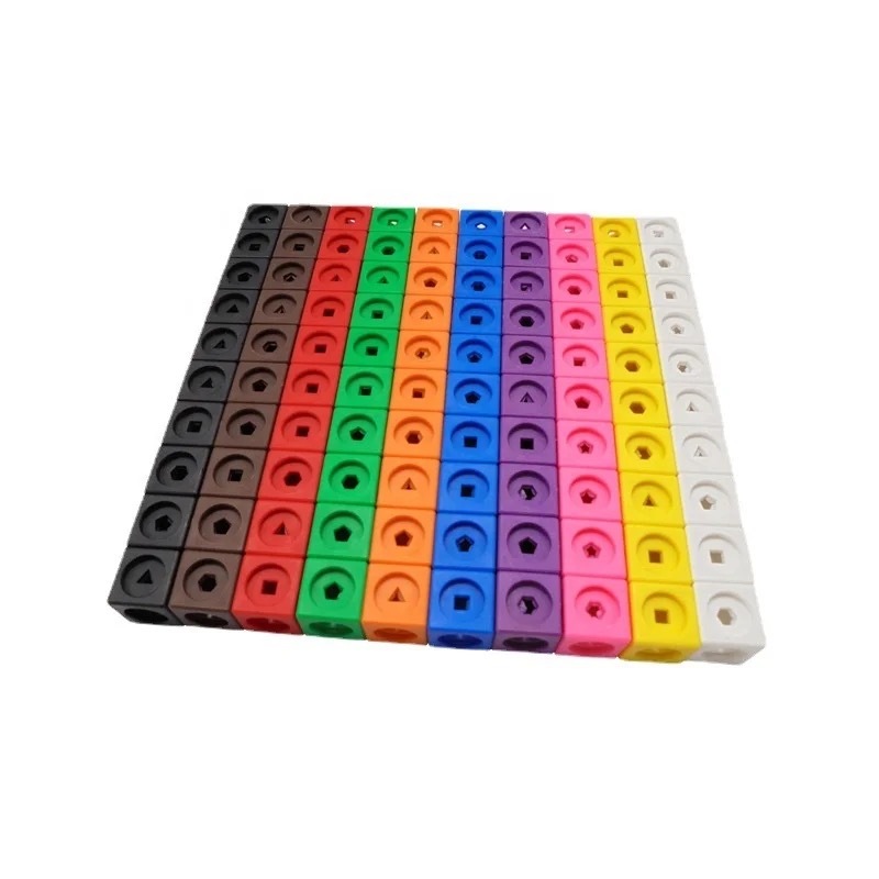 MathLink Cubes -Learning Resources 100 2cm Connecting Cubes, 10 Colors,  school
