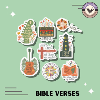 10/25/52pcs Jesus Phrase Graffiti Stickers Bible Verse Faith