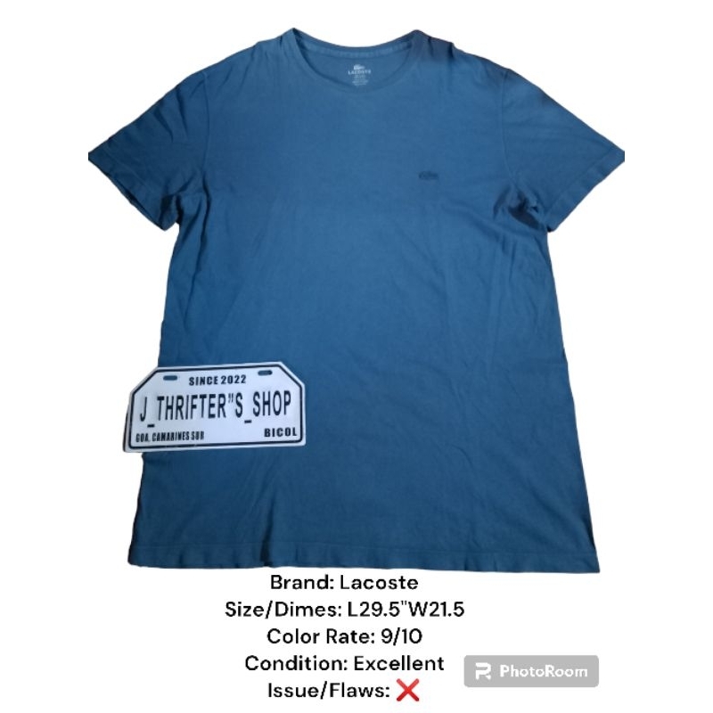 Lacoste T-shirt (Preloved/Selected/Ukay2x) | Shopee Philippines