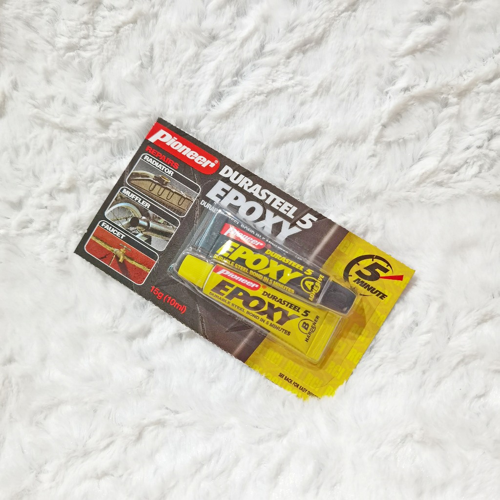 ORIGINAL PIONEER Durasteel 5 Epoxy 15 g 15g Bond in 5 minutes Dura ...