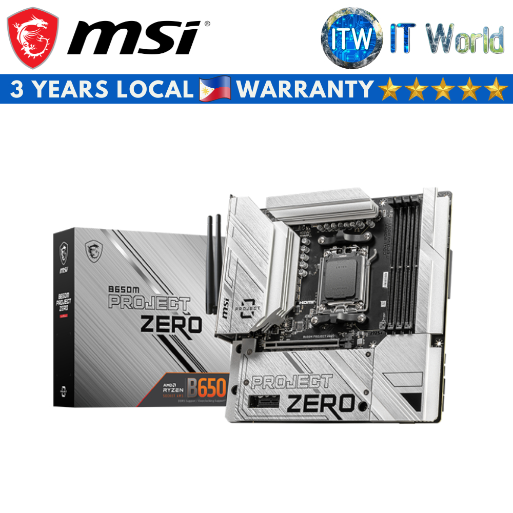 MSI B650M Project Zero MATX AMD Ryzen DDR5 Motherboard | Shopee Philippines