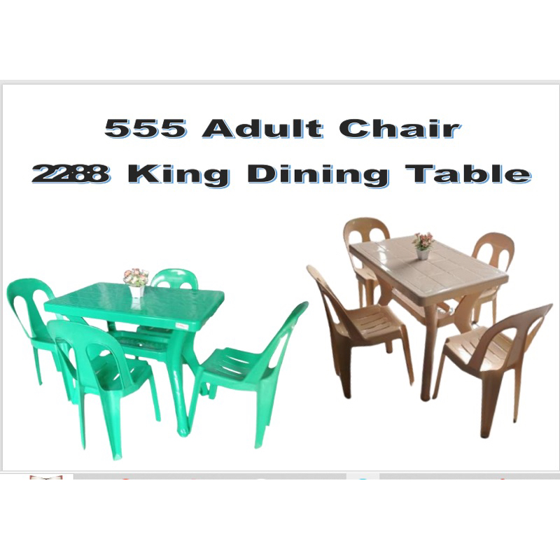 Jolly Plastic King Dining Table with Tray Class A good quality | Shopee ...