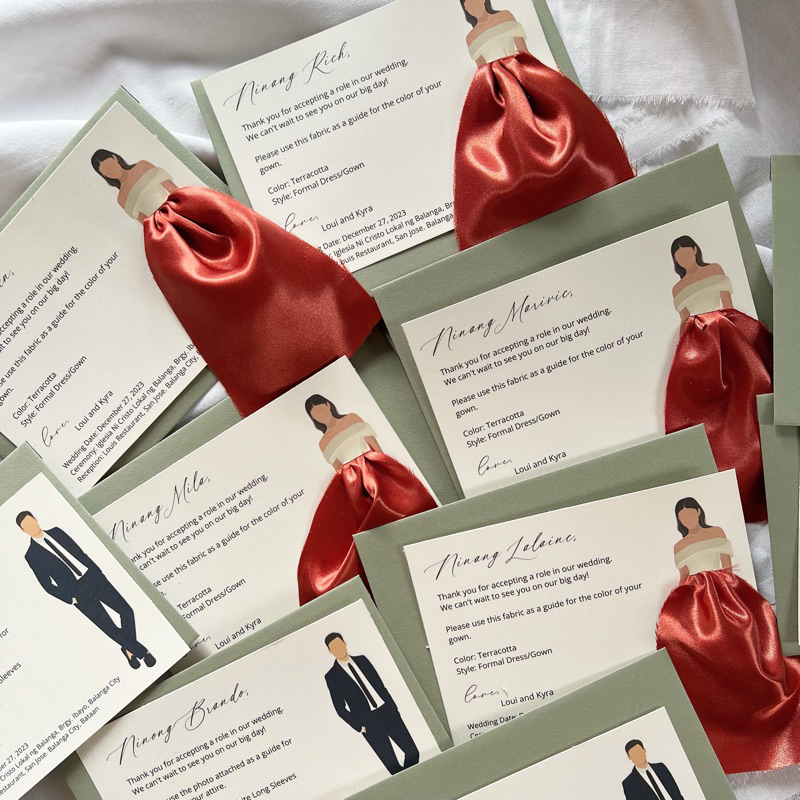 Ninong and ninang wedding attire hot sale