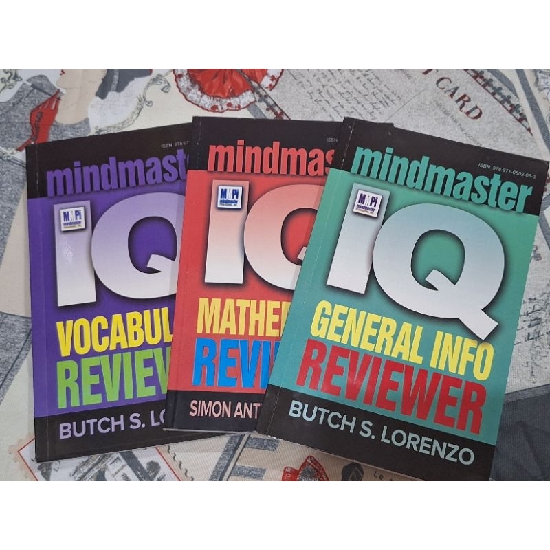 MINDMASTER IQ REVIEWER VOCABULARY, MATHEMATICS & GENERAL INFORMATION by ...