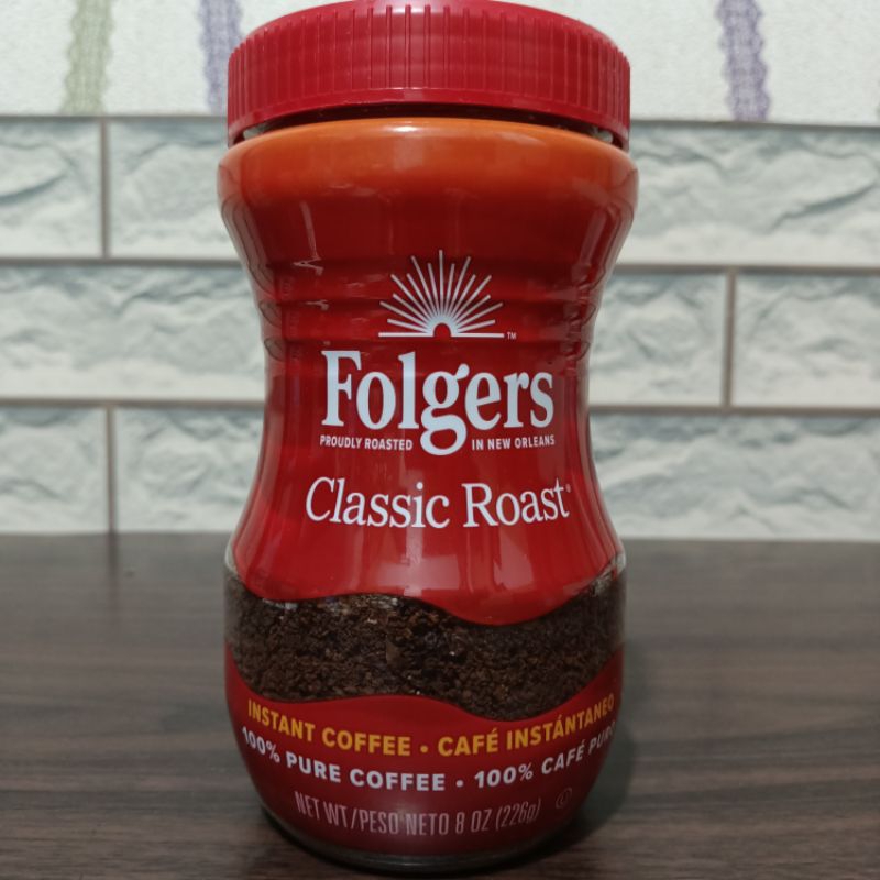 Folgers Instant Coffee Classic Roast 226g (8oz) EXPIRY JUNE 2025 (U.S