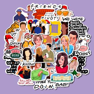 Friends Sticker Pack, Ross Rachael Chandler Monica Phoebe Joey
