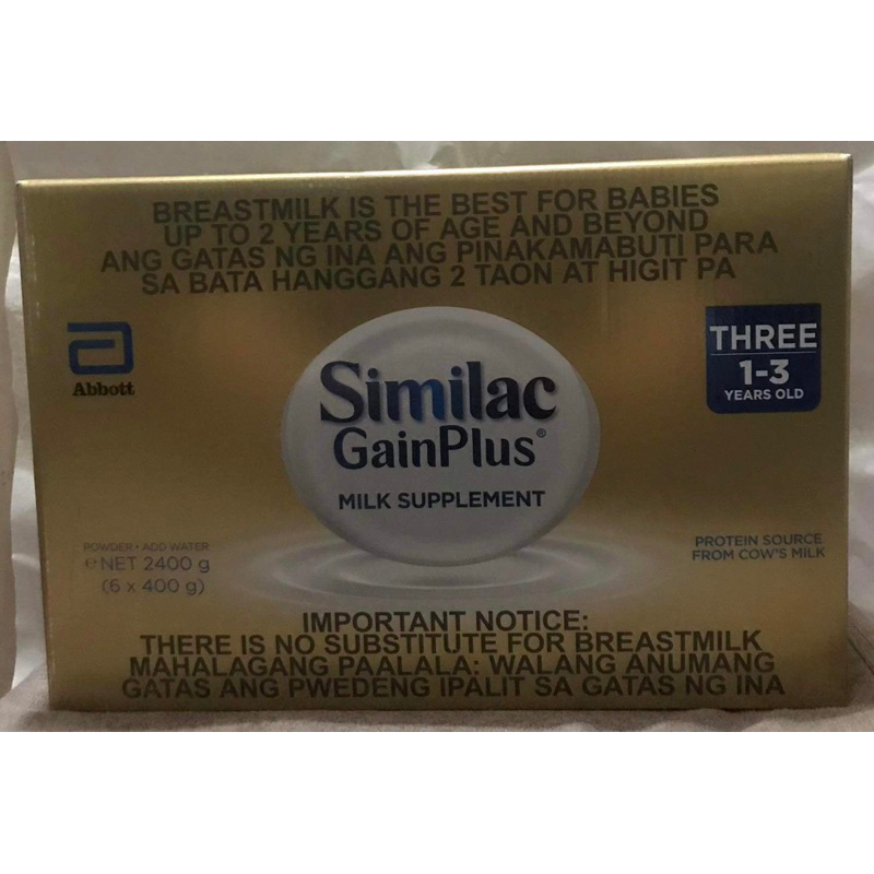 Similac gain plus 400g hot sale price