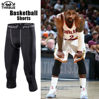 Mens Compression Pants 3/4 Shorts Sports Leggings Basketball Legging Shorts