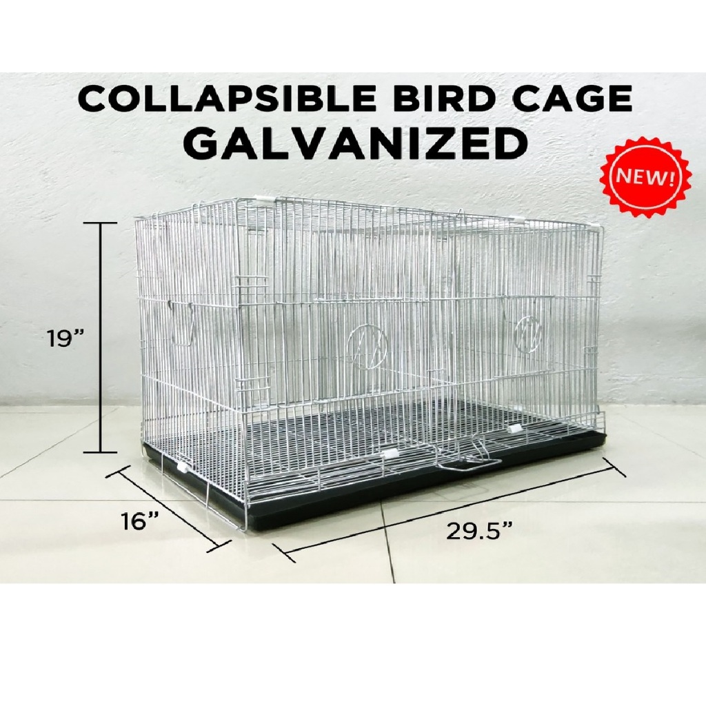 Collapsible bird shop cage